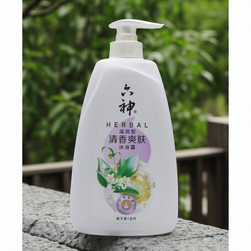 六神清香爽肤水润型沐浴露栀子果+玉竹清爽补水保湿香味清新留香