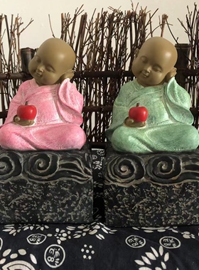 如意福娃人物小孩礼盒装领导摆件