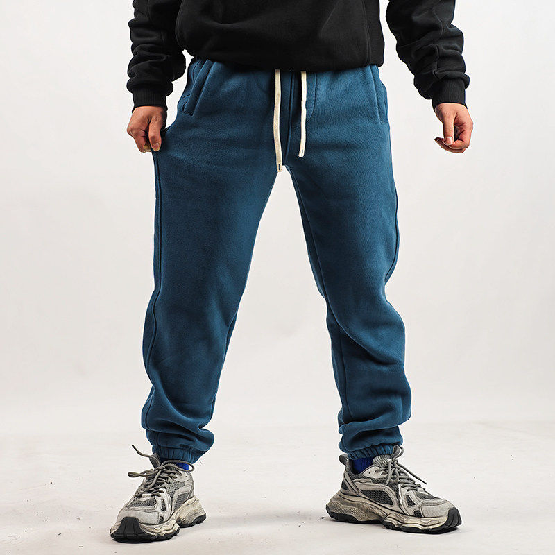 纯色秋冬运动长裤男重磅加绒加厚宽松篮球裤子潮牌cleanfit束脚裤,运动服/休闲服装,运动长裤,淘宝优惠券,粉丝福利购,淘宝优惠卷