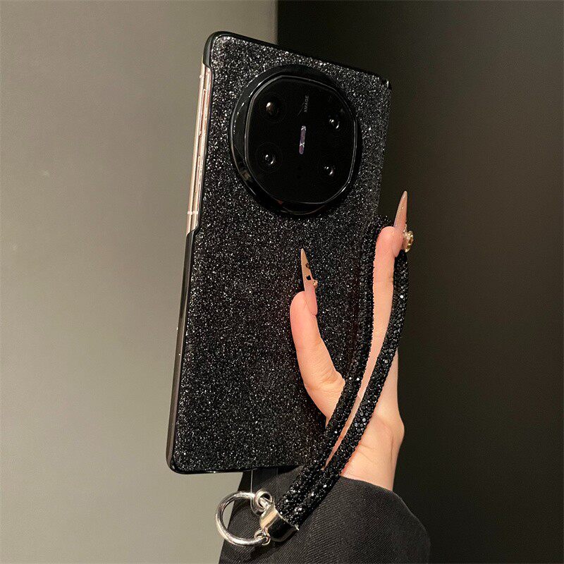 带前框高级感星空闪黑色适用华为matex7保护套华为matex6典藏版折叠屏手机壳全包防摔matex5磁吸中轴x3挂绳潮