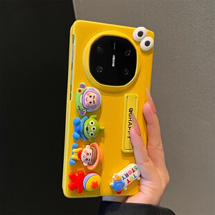 立体卡通公仔适用华为MateX6典藏版折叠屏手机壳新款MateX5可爱防摔全包MateX3磁吸中轴保护套