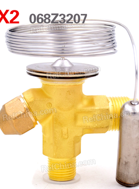 丹佛斯热力膨胀阀T2/TX2感温元件R22冷媒螺纹068Z3207无MOP内平衡