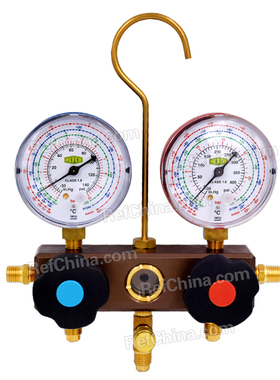 瑞士威科REFCO制冷表阀BM2-6DSR410A空调雪种压力双向复位接头表