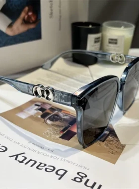 太阳眼镜果冻色2023女偏光墨镜防紫外线TR街拍感GM新