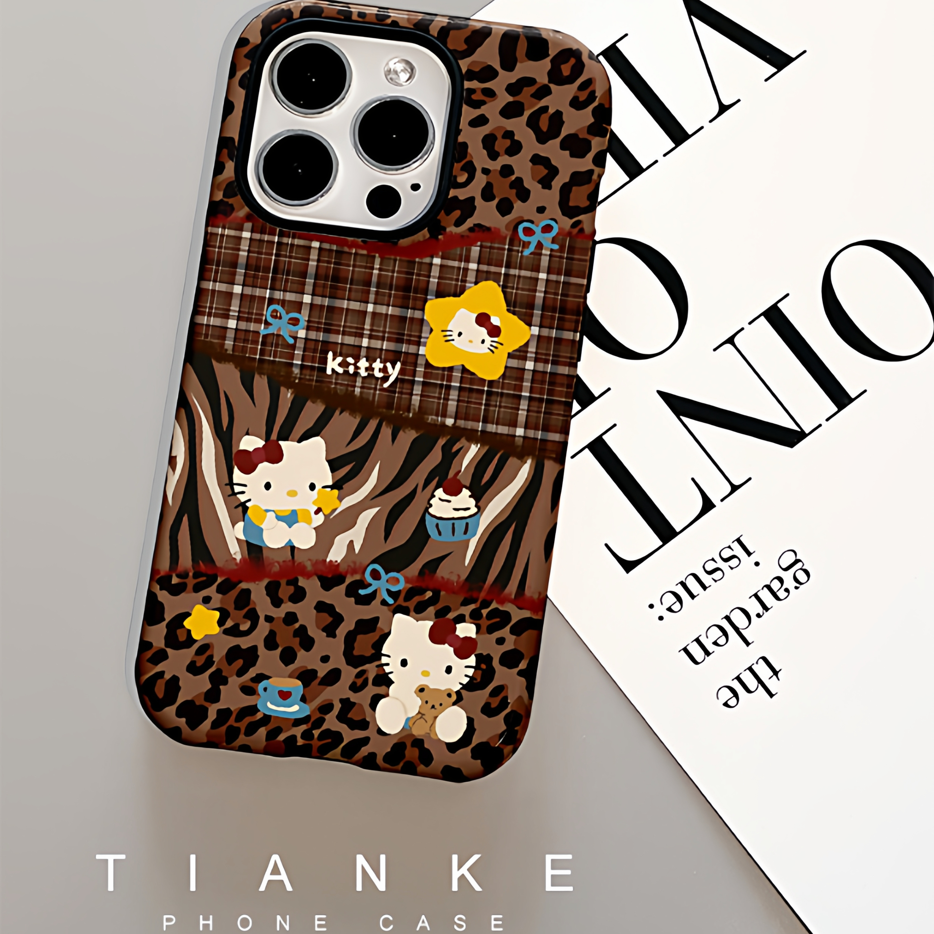 豹纹拼接kity手机壳适用苹果iPhone17proma小米16air15菲林软二合一APP小米4华为mate70OPPOmagic8reno13vivo