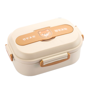 316不锈钢饭盒初中学生中小学生上学专用儿童分格餐盘上班族餐盒