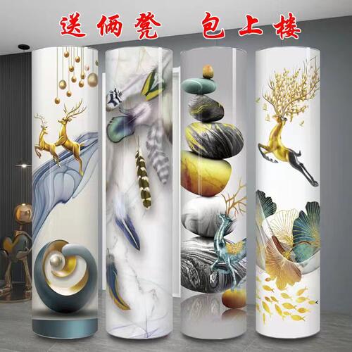 360度旋转鞋 门厅柜阳台玄关鞋架现代创意简约柜加大圆形圆柱