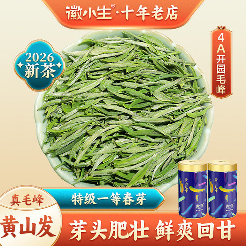 明前开园嫩芽特级黄山毛峰绿茶叶