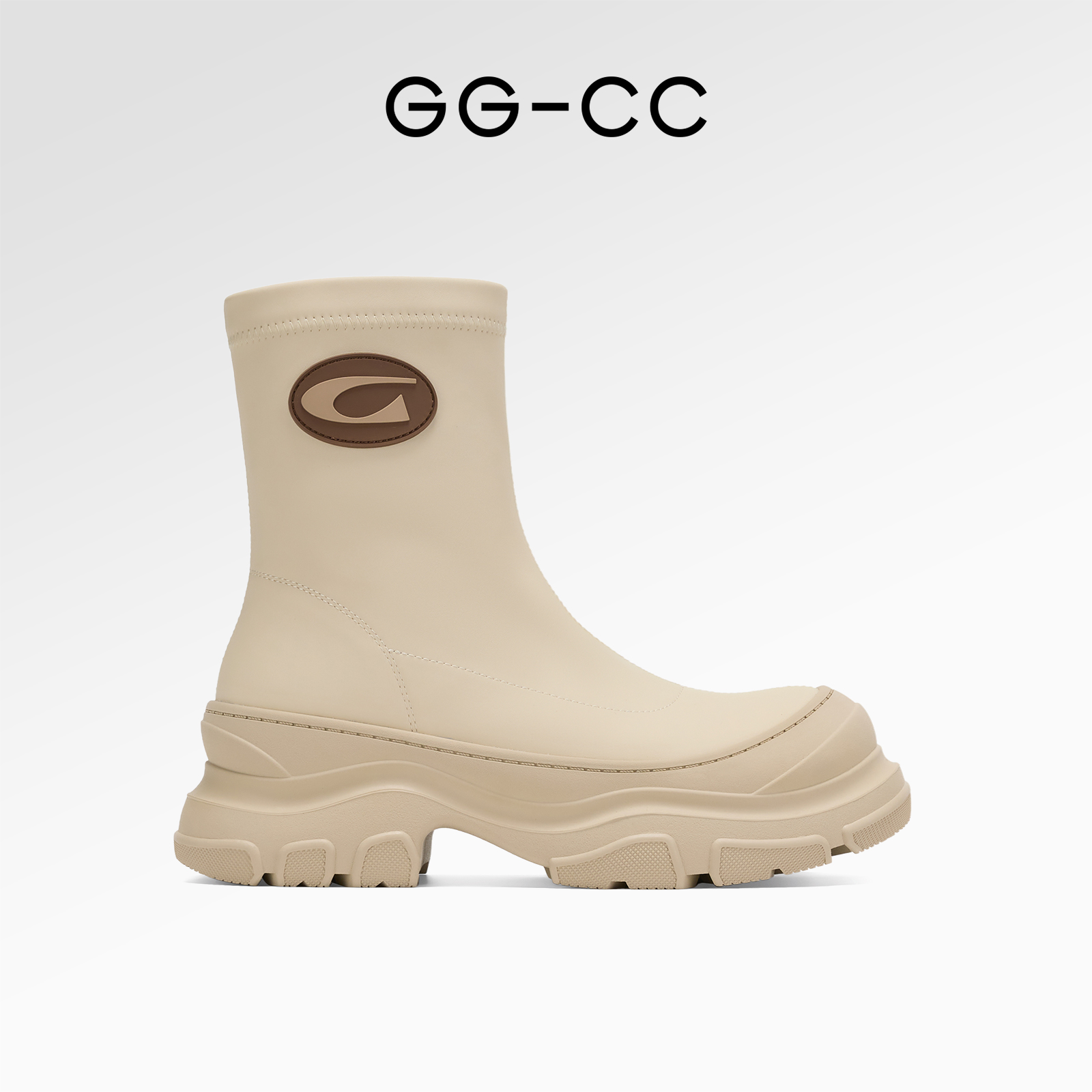 GGCC休闲时尚厚底瘦瘦靴短筒靴