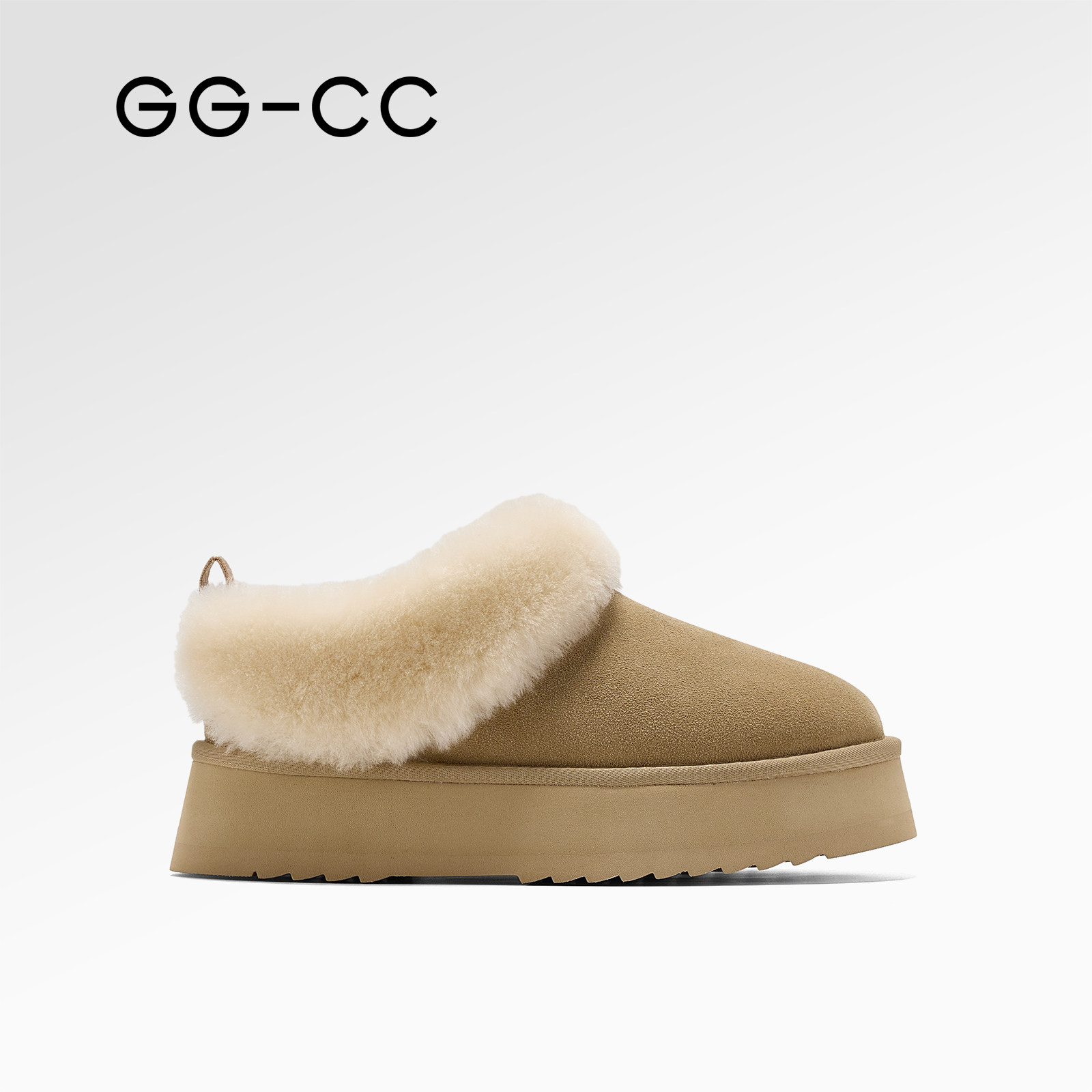GGCC潮流时尚厚底翻毛雪地靴