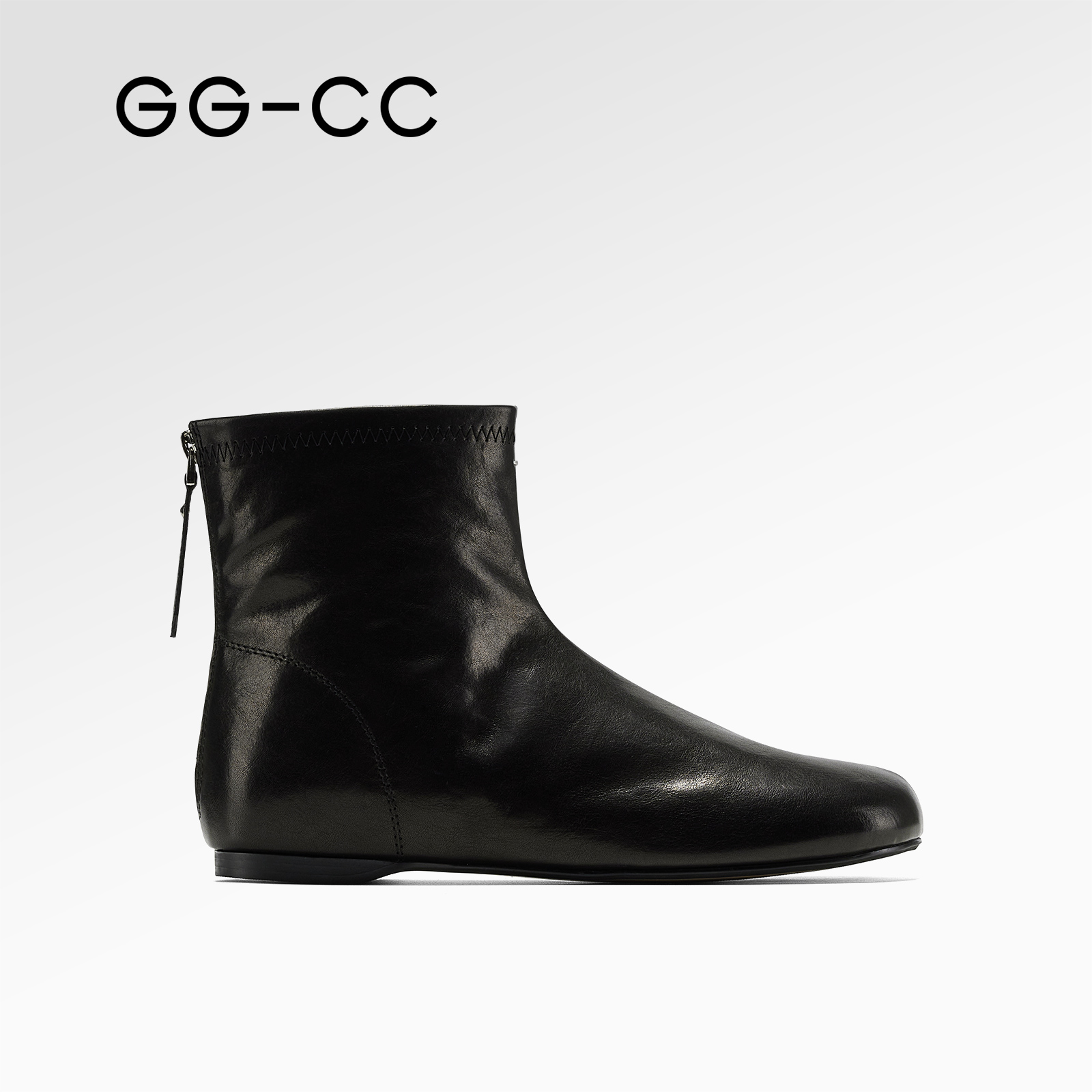GGCC法式时尚老钱风分趾短靴