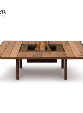 意大利进口AK47 Tavolo高端别墅豪宅庭院木柴燃烧顶奢真火焰壁炉