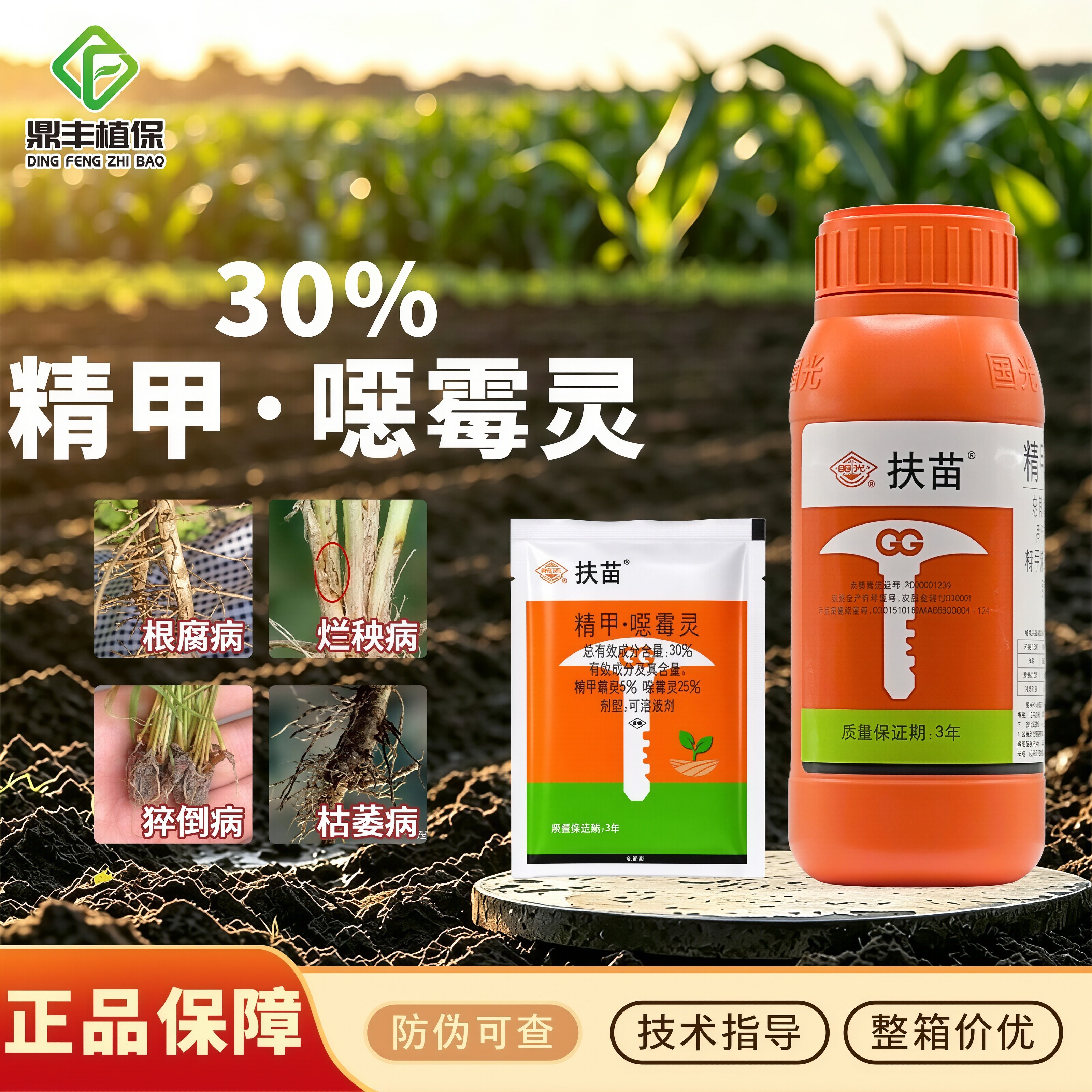 国光扶苗精甲霜灵噁霉灵恶霉灵水稻烂秧病草坪枯萎病猝倒病杀菌剂