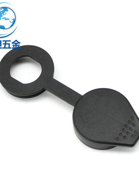 海坦WP003-2 门锁防尘防水盖子PE塑料三角锁黑色尼龙材工业附配件