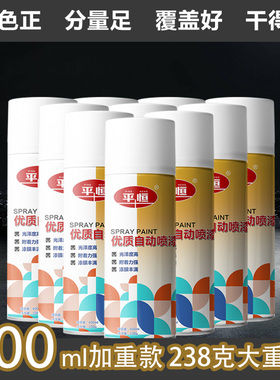 自动喷漆手摇自喷漆金属防锈漆亮光漆家用白色黑色银色油漆罐喷漆