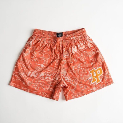 IP潮牌复古涂鸦美式短裤