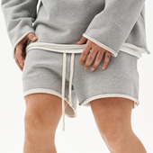 三分不过膝篮球运动简约宽松球裤 美式 棉 男夏季 ANVTT深蹲翻边短裤