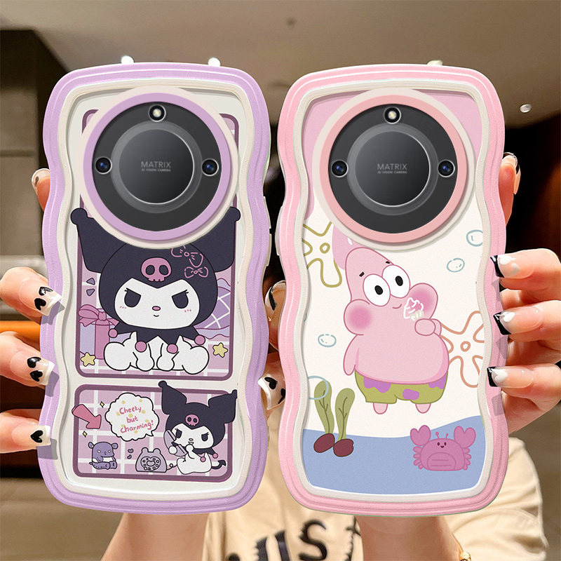 适用华为荣耀x4o手机壳honor40x波浪边x40i库洛米x4oi卡通可爱xi硅胶防摔rmo一anoo女款潮rmoanoo动漫honor叉