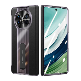 真皮支架适用华为matex5折叠屏手机壳背膜新款MateX3秒变X5典藏版手机mateX2后盖贴皮保护套防摔mata超薄后壳