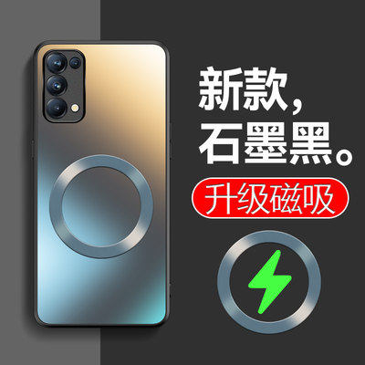 适用OPPOReno5手机壳0pp0reno5pro肤感磨砂opopren05k镜头全包pdsmoo车载磁吸pegm10高档pegm00男女款ren5por