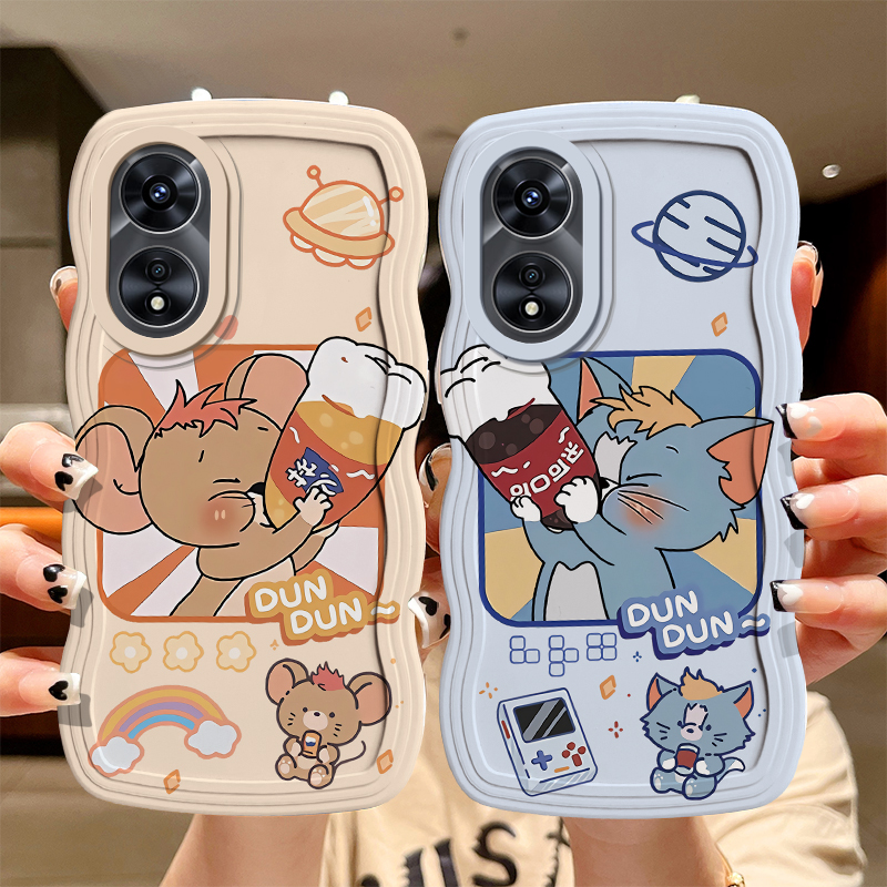 oppophj110手机壳a58oppo软壳PHJ110情侣opa创意卡通opρo波浪边585g时尚oppoa1x5g库洛米opρoa女生A1活力版