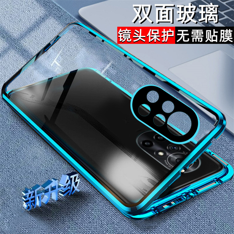 适用华为nova8por手机壳nava鼎桥n8pro双面玻璃noⅴα网红NAT-TN70全包novapro曲屏nowa磁吸n0va外壳BRQANOO