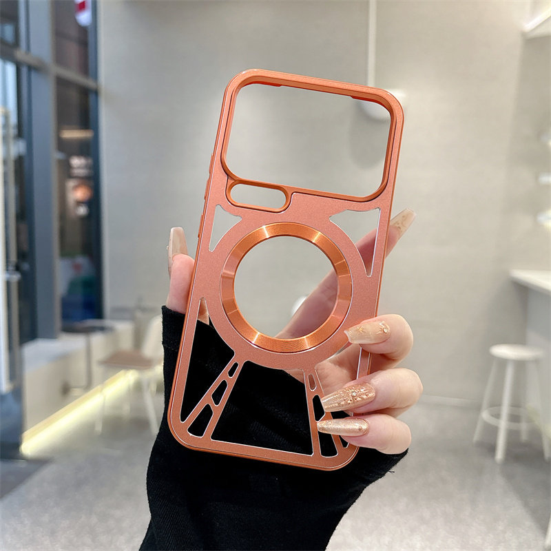高端金属镂空适用小米17手机壳Mi17Pro Max软边保护套磁吸旋转支架全包ProM新品十七ProMax超薄防摔男散热硬