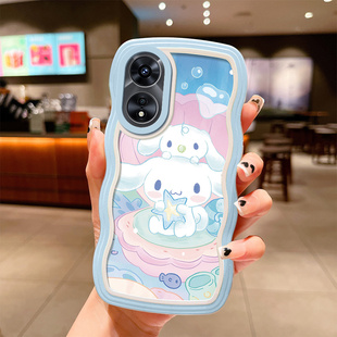 适用于oppoA1Pro手机壳 小清新a1P波浪纹欧普A1Pro动漫0pp0a1P创意oopoa1POR彩绘oppa1Pro软套opppa1POR防摔