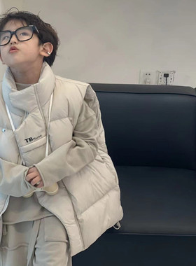 儿童羽绒马甲加厚羽绒坎肩