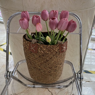 法式浪漫婚纱摄影道具影楼儿童田园文艺森系拍照主题手提花篮背篓