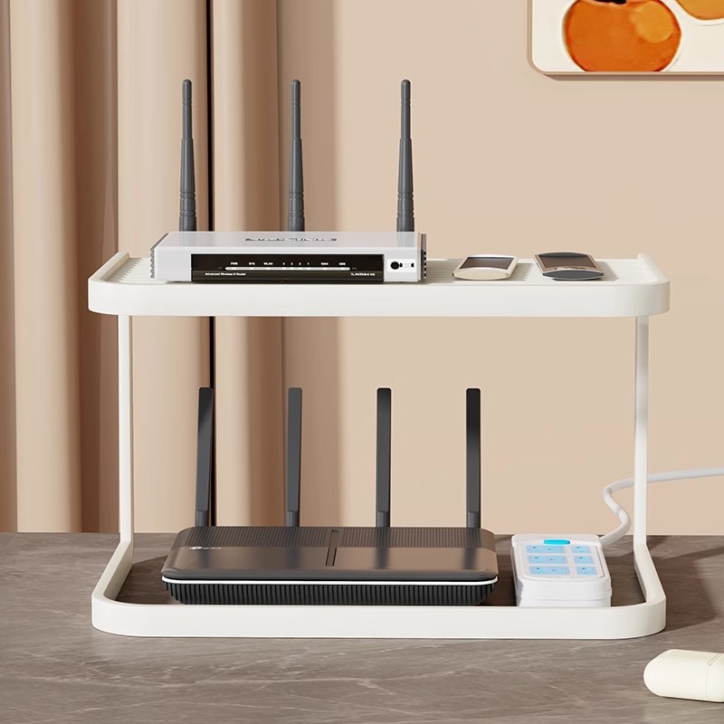 家用wifi机顶盒路由器专用支架桌面分层散热收纳架