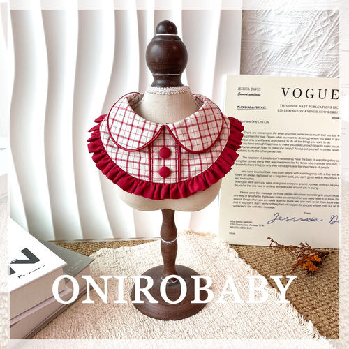 onirobaby猫狗娃娃领口水巾围脖