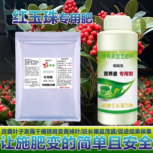 红玉珠专用肥料盆栽喷剂营养液旺长爆盆保果茂盛促进结果叶面肥料