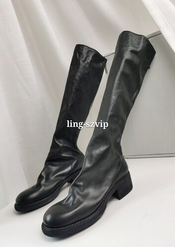 折扣清手工鞋guidi 7910z马皮长靴 后拉链水洗做旧马丁靴高筒