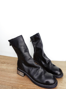 手工鞋 新款guidi限定马皮靴788zi铁皮跟水洗复古做旧马丁靴