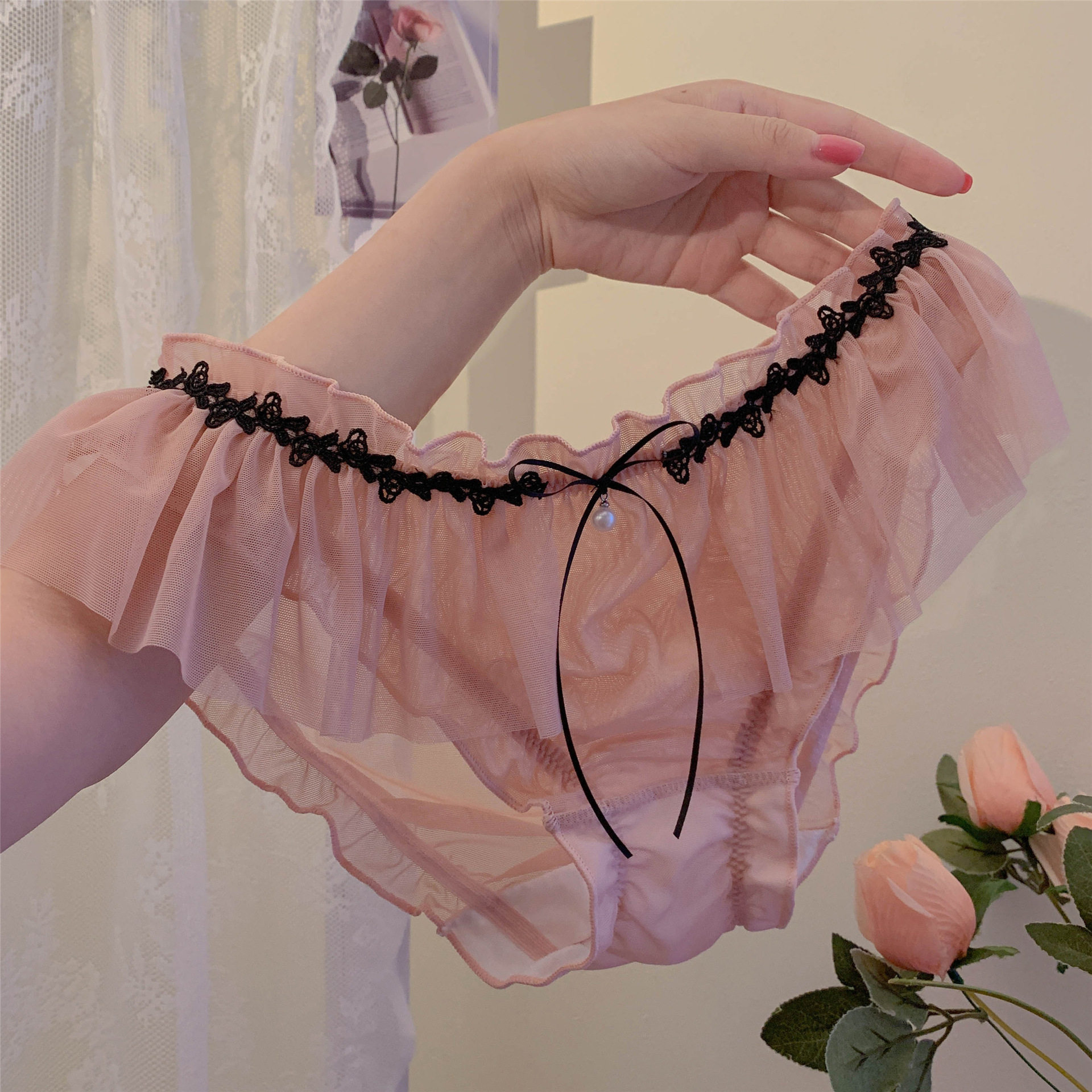 纯欲~女生蕾丝网纱透气女士性感内裤女纯欲舒适亲肤薄款内裤,女士内衣/男士内衣/家居服,男三角内裤,淘宝优惠券,粉丝福利购,淘宝优惠卷
