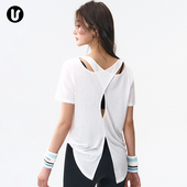 薄 t恤普拉提训练瑜伽服短袖 宽松运动上衣女新款 速干跑步健身罩衫