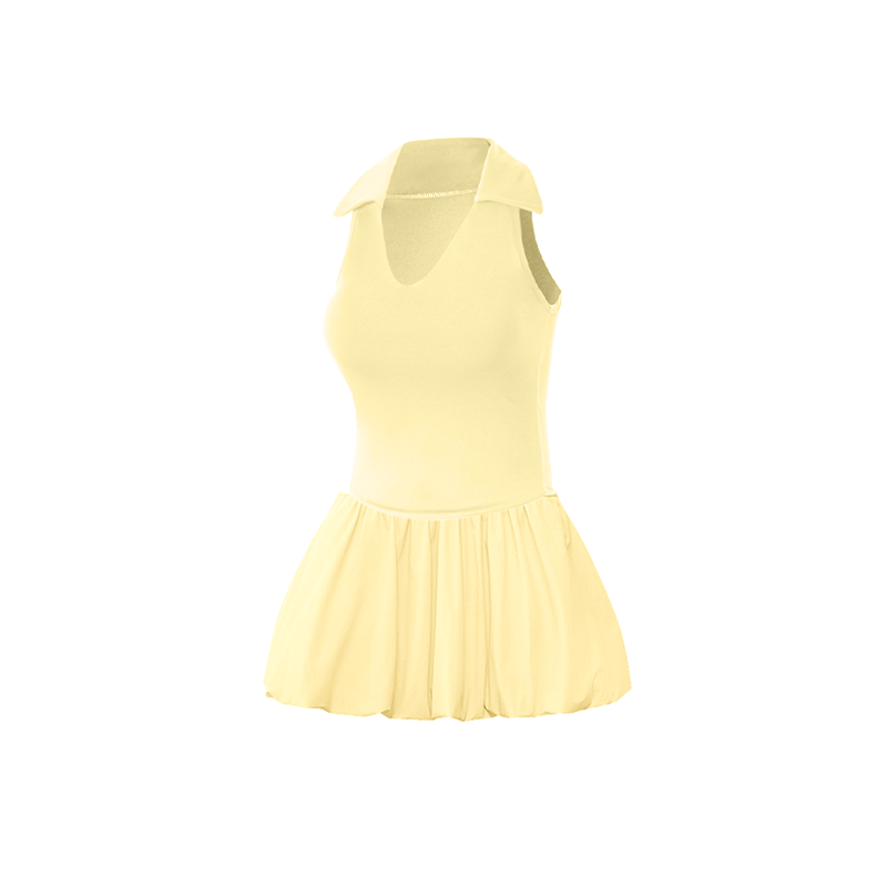Light Burnt Yellow Vest + Light Burnt Yellow Skirt[10 Yuan Off for the Set]