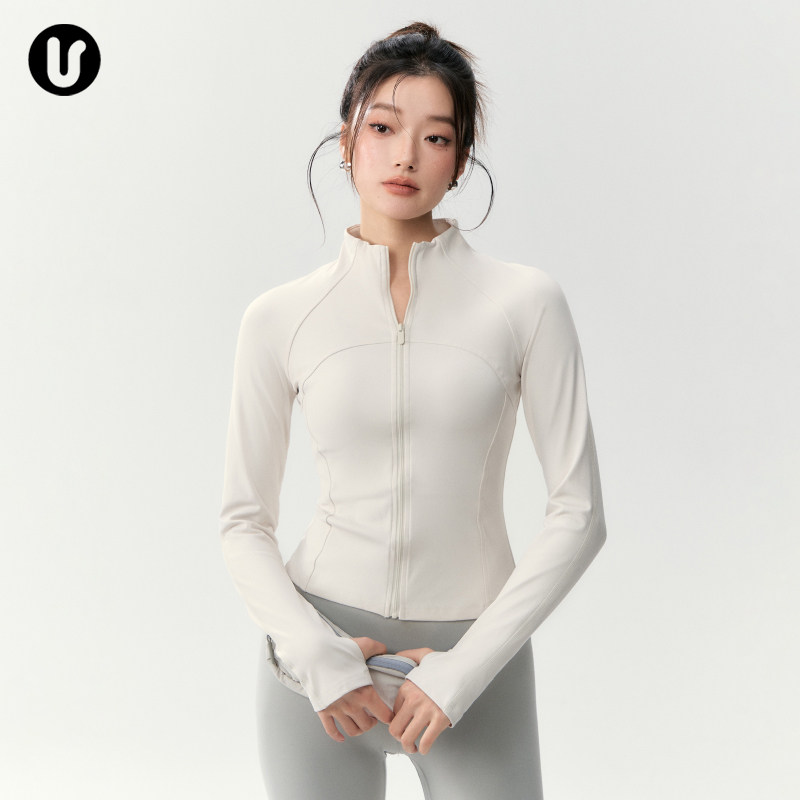 运动外套女冬季加绒跑步瑜伽服长袖修身立领普拉提训练服健身上衣,运动服/休闲服装,运动茄克/外套,淘宝优惠券,粉丝福利购,淘宝优惠卷