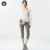 普拉提训练服跑步网球健身套装 瑜伽服罩衫 速干长袖 运动上衣女新款