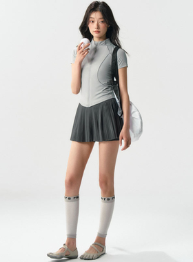 运动短袖女速干紧身瑜伽服跑步普拉提训练健身套装羽毛球网球外套