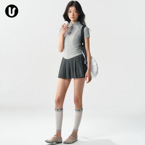 Umeko运动健身瑜伽服百褶裙女夏