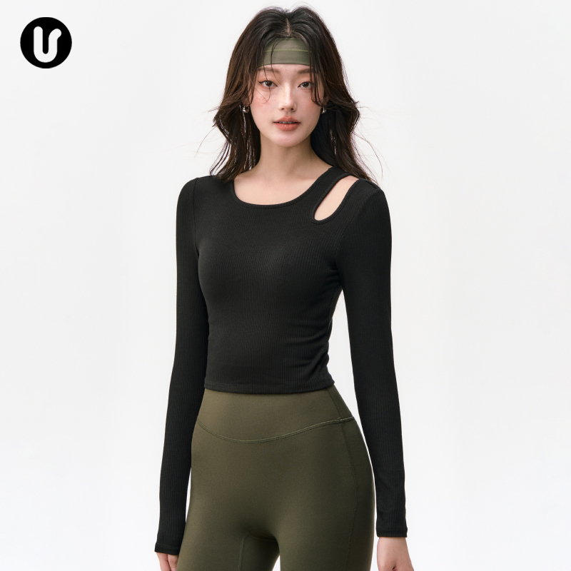 Umeko运动长袖免穿内衣紧身上衣