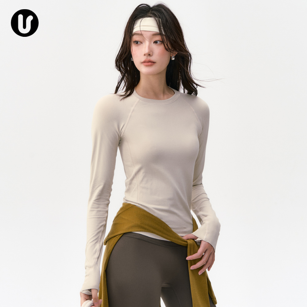 Umeko运动长袖修身显瘦健身上衣