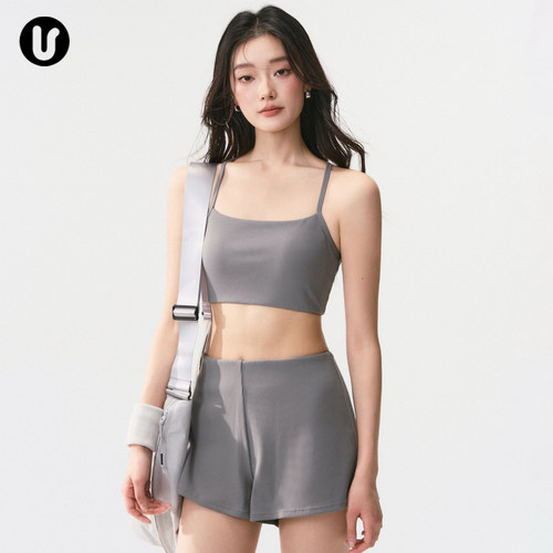 Umeko细肩带遮副乳健身运动文胸
