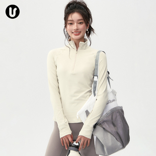 套装 冬 女秋速干健身网羽毛球运动T恤普拉提训练上衣季 瑜伽服长袖