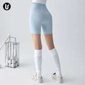 速干运动跑步健身短裤 高弹瑜伽三分裤 女高腰提臀紧身无尴尬线夏季