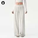 阔腿冬天健身裤 普拉提服上衣套装 子 女秋冬宽松直筒运动长裤 瑜伽裤