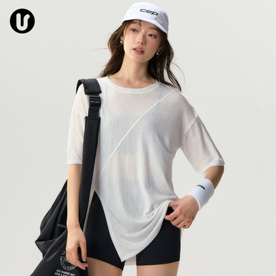 Umeko运动罩衫女宽松速干瑜伽服