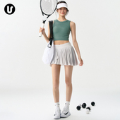 运动网球裙女防走光速干瑜伽半身裙普拉提训练健身羽毛球裤 裙套装